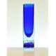 Vase vintage, verre bleu et clair
